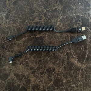 Audi Black Coiled USB Charging Cables